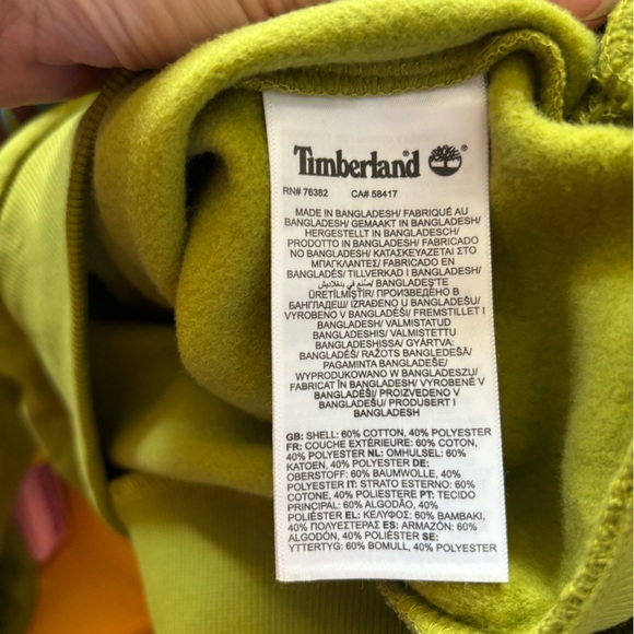 NWT Timberland Men's Outdoor Graphic Brushback Hoodie sz XL - Picture 3 of 6